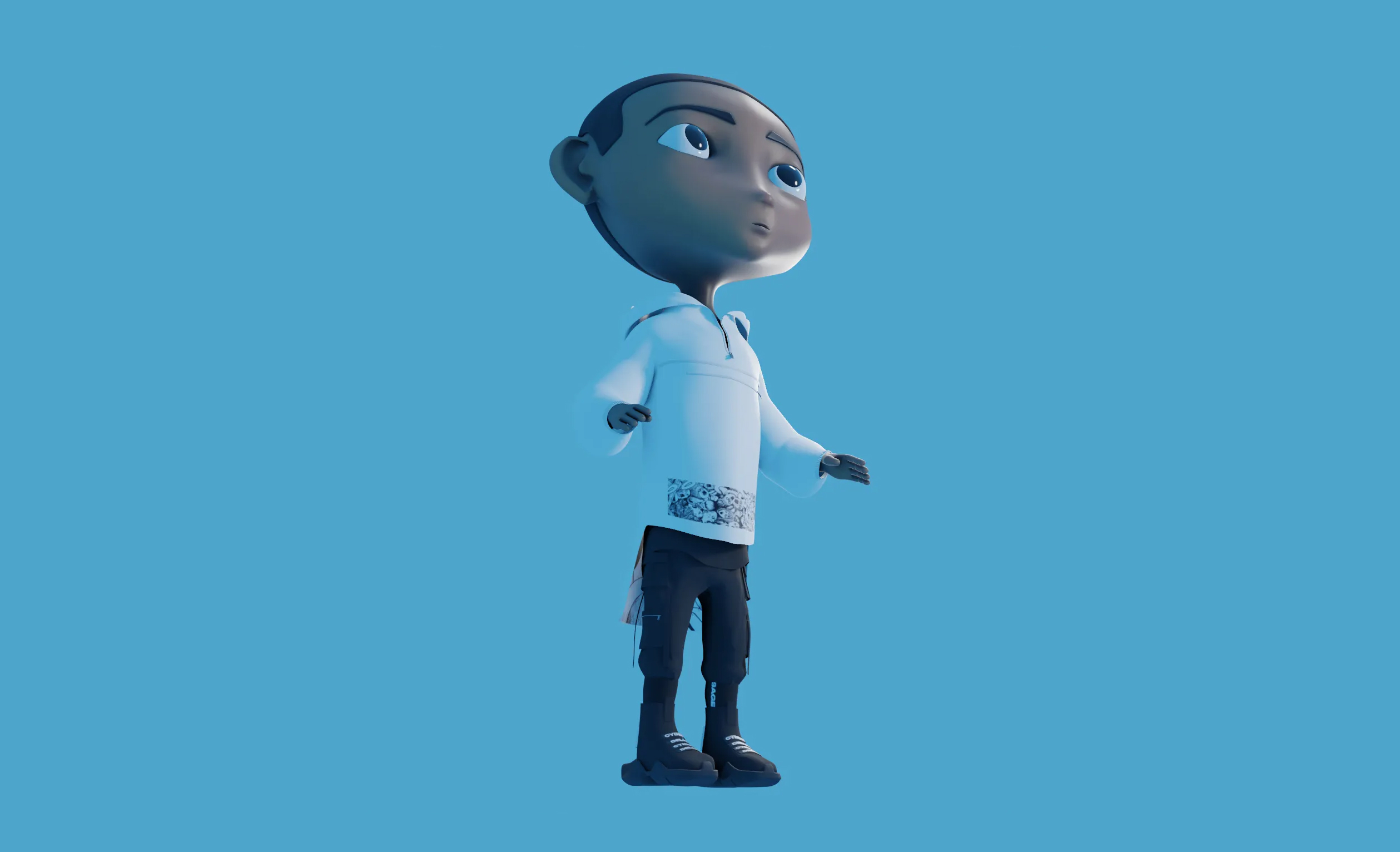 Color and PBR texture exploration for the Satta character.